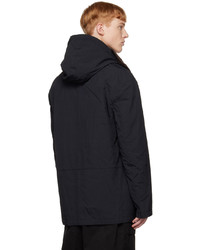Juun.J Black Detachable Hood Jacket