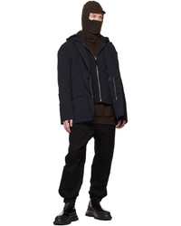 Juun.J Black Detachable Hood Jacket