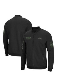 Colosseum Black Drexel Dragons Oht Military Appreciation High Speed Bomber Full Zip Jacket