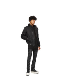 Rick Owens DRKSHDW Black Globe Bomber Jacket