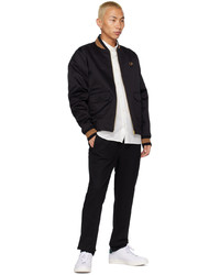 Fred Perry Black J4851 Tennis Bomber Jacket