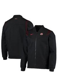 Nike Black Ohio State Buckeyes Full Zip Bomber Jacket At Nordstrom