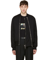 Givenchy Black Padded Bomber Jacket