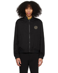 VERSACE JEANS COUTURE Black Patch Bomber