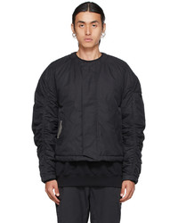 A-Cold-Wall* Black Ruche Bomber Jacket