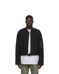 Fear Of God Black Sixth Collection Bomber Jacket