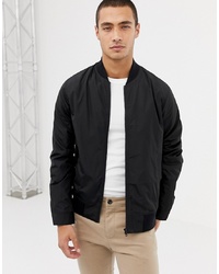 ASOS DESIGN Bomber Jacket In Black