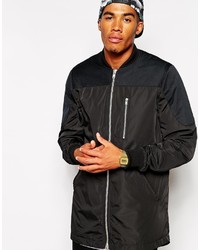 Asos Brand Longline Bomber Jacket