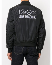 Love Moschino Branded Bomber Jacket