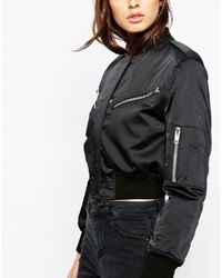 Asos Collection Cropped Bomber Jacket
