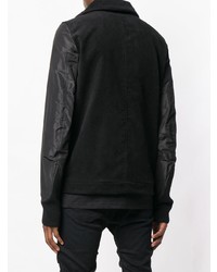 Unravel Project Contrast Sleeve Zipped Jacket