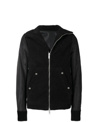 Unravel Project Contrast Sleeve Zipped Jacket