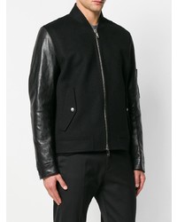 Valentino Contrast Sleeves Bomber Jacket