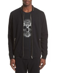 The Kooples Cotton Terry Bomber Jacket