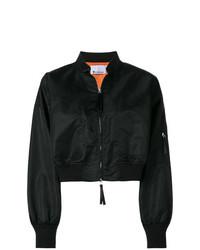 T by Alexander Wang Cropped Bomber Jacket