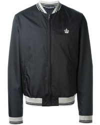 Dolce & Gabbana Embroidered Crown Bomber Jacket