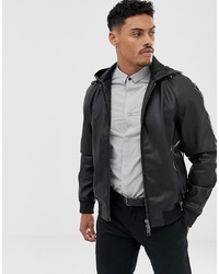 Armani Exchange Eco Hooded Jacket In Black