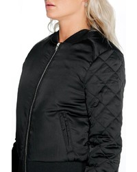 Boohoo Esther Quilted Sleeve Ma1 Bomber