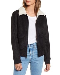 Levi's Faux Shearling Collar Bomber Jacket