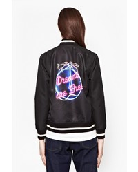 French Connection Dreams Are Free Bomber Jacket