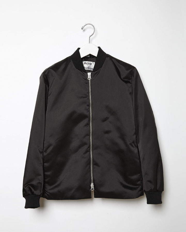 Acne Studios Fuel Shine Bomber, $600 | La Garçonne | Lookastic