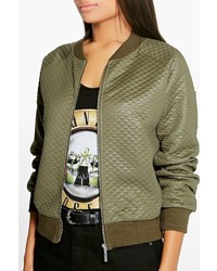 Boohoo Gemma Quilted Ma1 Bomber