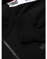 Moschino Half Zip Logo Trim Sweatshirt