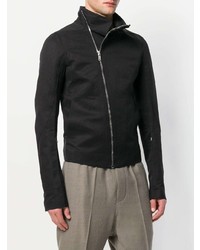 Rick Owens High Collar Fitted Jacket