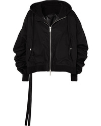 Unravel Project Hooded Cotton Bomber Jacket