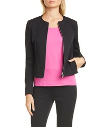 BOSS Jaxine Textured Zip Up Jacket