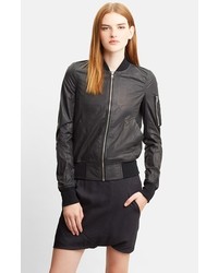 Rick Owens Kangaroo Leather Bomber Jacket