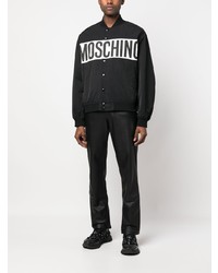 Moschino Logo Stripe Bomber Jacket