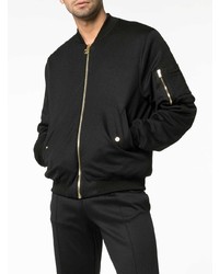 Moschino Milano Logo Bomber Jacket