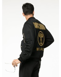 Moschino Milano Logo Bomber Jacket