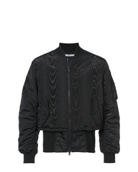 Givenchy Moir And Trompe Loeil Effect Bomber Jacket