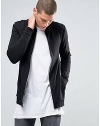Asos Muscle Fit Jersey Bomber Jacket