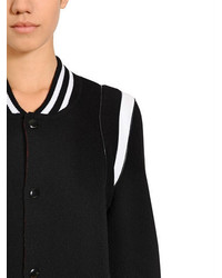 Givenchy Oversized Logo Knit Bomber Jacket