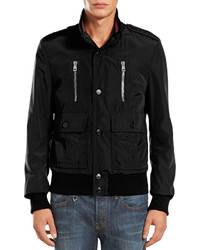 Gucci Padded Iconic Bomber Jacket Black