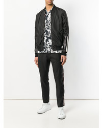 Low Brand Panelled Bomber Jacket