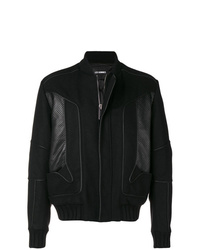 Les Hommes Perforated Panels Bomber Jacket