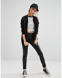 Asos Petite Petite The Ultimate Bomber Jacket In Jersey