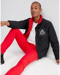 Love Moschino Reversible Bomber In Black And Red Borg