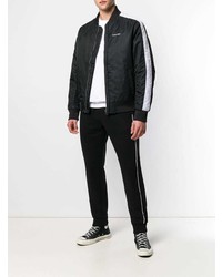 Calvin Klein Stripe Bomber Jacket