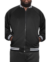 MVP Collections Stripe Bomber Jacket