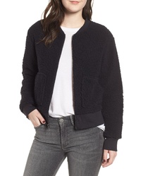 Marc New York Teddy Fleece Bomber Jacket