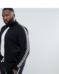 Criminal Damage Track Top With Checkerboard Stripe To Asos