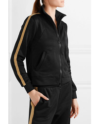All Access Tune Up Metallic Striped Stretch Jersey Track Jacket