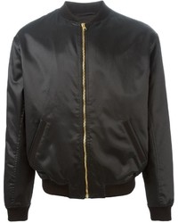 Versus Lion Head Embroidery Bomber Jacket