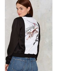 Nasty Gal Wild In The Streets Bomber Jacket