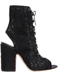Laurence Dacade 100mm Nelly Lace Up Open Toe Boots